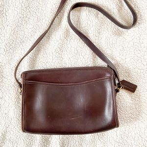 Vintage Coach 9944 Crossbody - Dark Brown